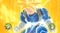 Future Trunks as an 2nd Grade Super Saiyan while transforming