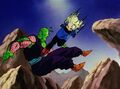 Future 18 delivers a swift kick to Future Piccolo's chest