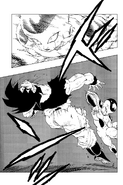 Frieza starts the technique in the manga