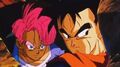 Trunks and Gohan hiding from the Androids