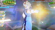 Super Vegito prepares a Spirit Sword in Dragon Ball Heroes