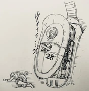 Android 28, with Android 27 beside their pod