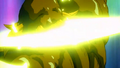 Krillin's Destructo Disc cutting Bio-Broly in Bio-Broly