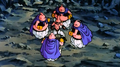 Majin Buu's clones facing Kid Buu