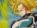 Trunks after transforming into a 3rd Grade Super Saiyan