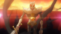 Tamagami Number One is unharmed by Majin Kuu's attacks