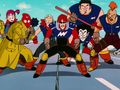 The Toad Warriors face the Androids