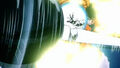 Goku fires a Ki Blast while on the first floor of Wheelo's fortress in The World's Strongest