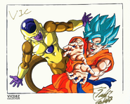 Goku SSGSS Golden Freezer Tadayoshi Yamamuro