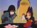 Shu holding a pair of Bulma's panties in "The Dragon Balls are Stolen!"