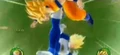 Super Vegeta uses his Spirit Breaking Cannon