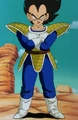 Vegeta wearing a variant of the armor during the Vegeta Saga
