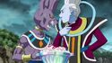 Beerus and Whis bickering over who ate more starwberies