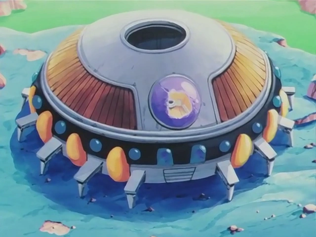 This spaceship is seen in Dragon Ball... 