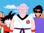 Goku junto a Mutaito y Rōshi de joven.