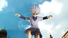 Killua Zoldyck jumps in the air