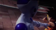 Freeza luchando con Son Goku.