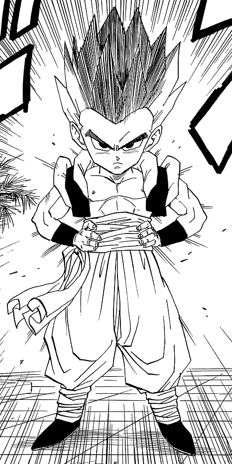 Gotenks: Gotenks - kẻ hỗn loạn nhưng vô cùng đáng yêu trong Bảo Bối Thần Kì. Hãy xem hình ảnh mới nhất của Gotenks để được trải nghiệm sự tinh nghịch, năng động của anh chàng nhóc này.