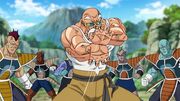 Master Roshi about to fire Kamehameha at Frieza soldiers in Dragon-Ball-Super-episode-21-6