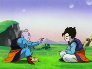 Kaio Shin Anciano desbloqueando el poder de Gohan