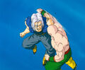 Future Trunks blocks Tien's punch