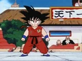 Goku standing in the ring