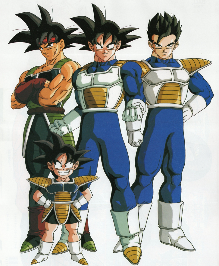 D. Ball Limit-F - Goku e Vegeta com as clássicas armaduras