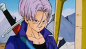 Future Trunks prepares to travel to the past