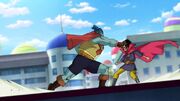 Galbee da un pugno a Mr. Satan