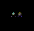 Gorin (a.k.a. Cid) and Strob (a.k.a. Zoak) from Super Saiya Densetsu