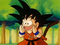 Goku calls Upa after arriving in the Land of Korin