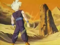 Gohan charges a Ki Blast in Plan to Eradicate the Saiyans (1993)