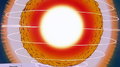 Explosion created by Frieza's attack