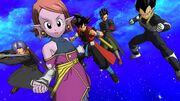 SDBH World Mission CAA Super Ability Subspace Summon X Warriors of Light Assemble (Time Patrol's Warriors of Light - Supreme Kai of Time Chronoa, Xeno Goku, Xeno Gohan, Xeno Trunks, & Xeno Vegeta)