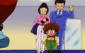 The Son family arrives at Bulma's house