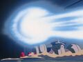 Goku's Ki Blast dodged by the Sigma Force
