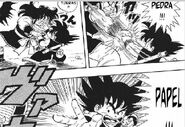 Goku contra Yamcha en el manga