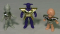 Snap-Together Keshi Captain Ginyu with Gohan and Vegeta