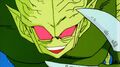 A Saibaman charges Piccolo