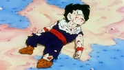Son Gohan in gravi condizioni dopo il colpo di Rikoom.