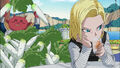 Android 18 and Kado in Yo! Son Goku and His Friends Return