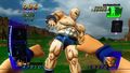 Goku punching Nappa