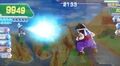 Pui Pui fires his Snipe Shot at Gohan in Dragon Ball Heroes
