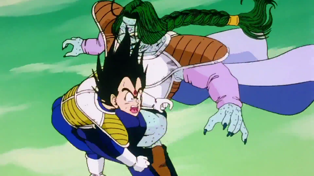 Zarbon Catches Vegeta Vs Escaping Successfully