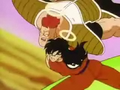 Recoome is tossed by Yamcha