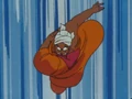 Nam charges at Goku