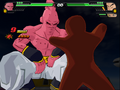 Super Buu faces his chocolate opponent in Budokai Tenkaichi 3