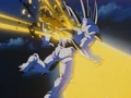 The Dragon bursts through Omega Shenron