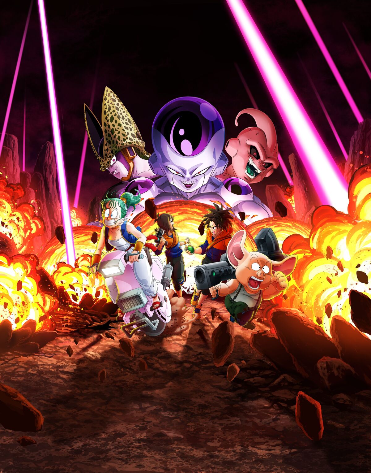 Official promo art for the Cell Saga. : r/dbz