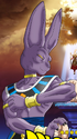 Beerus on the film poster